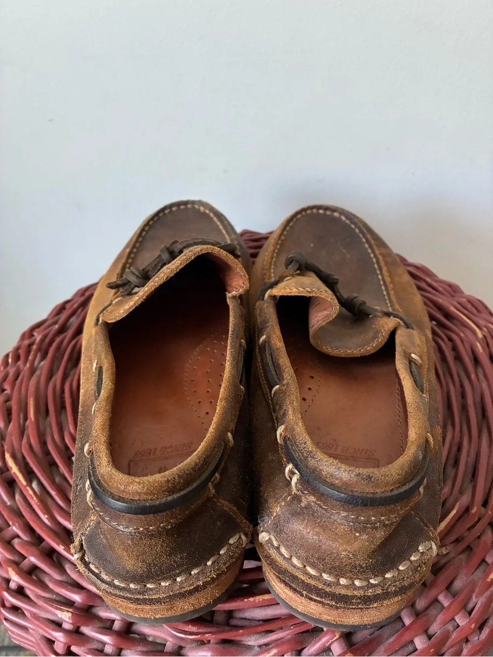 FRYE Shoes Men’s 9.5 Leather Loafers Boat Shoe
